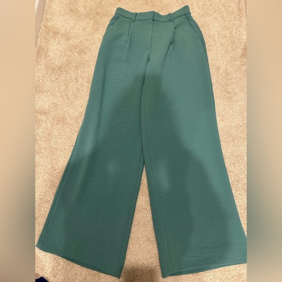Abercrombie & Fitch Mint green trouser pants size 27/4 Long - Picture 1 of 2